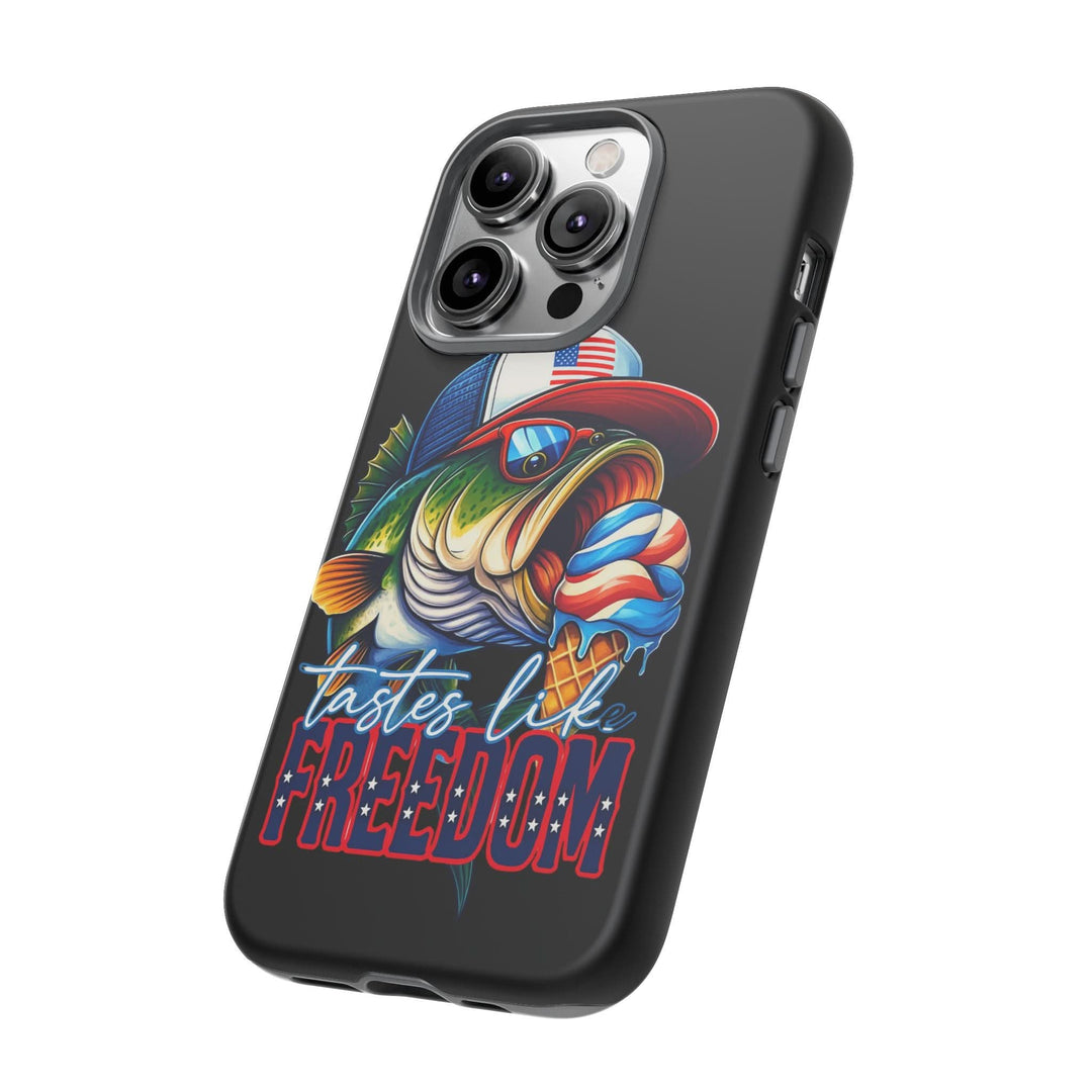 Tastes Like Freedom Bass iPhone Case – Patriotic Funny Ice Cream Design