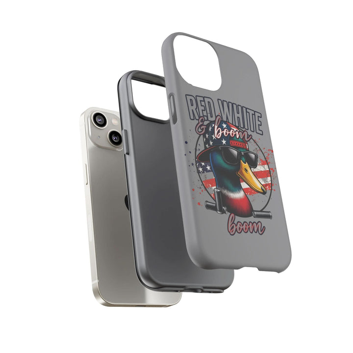 Red, White & Boom Duck iPhone Case – Patriotic Funny 4th of July Design