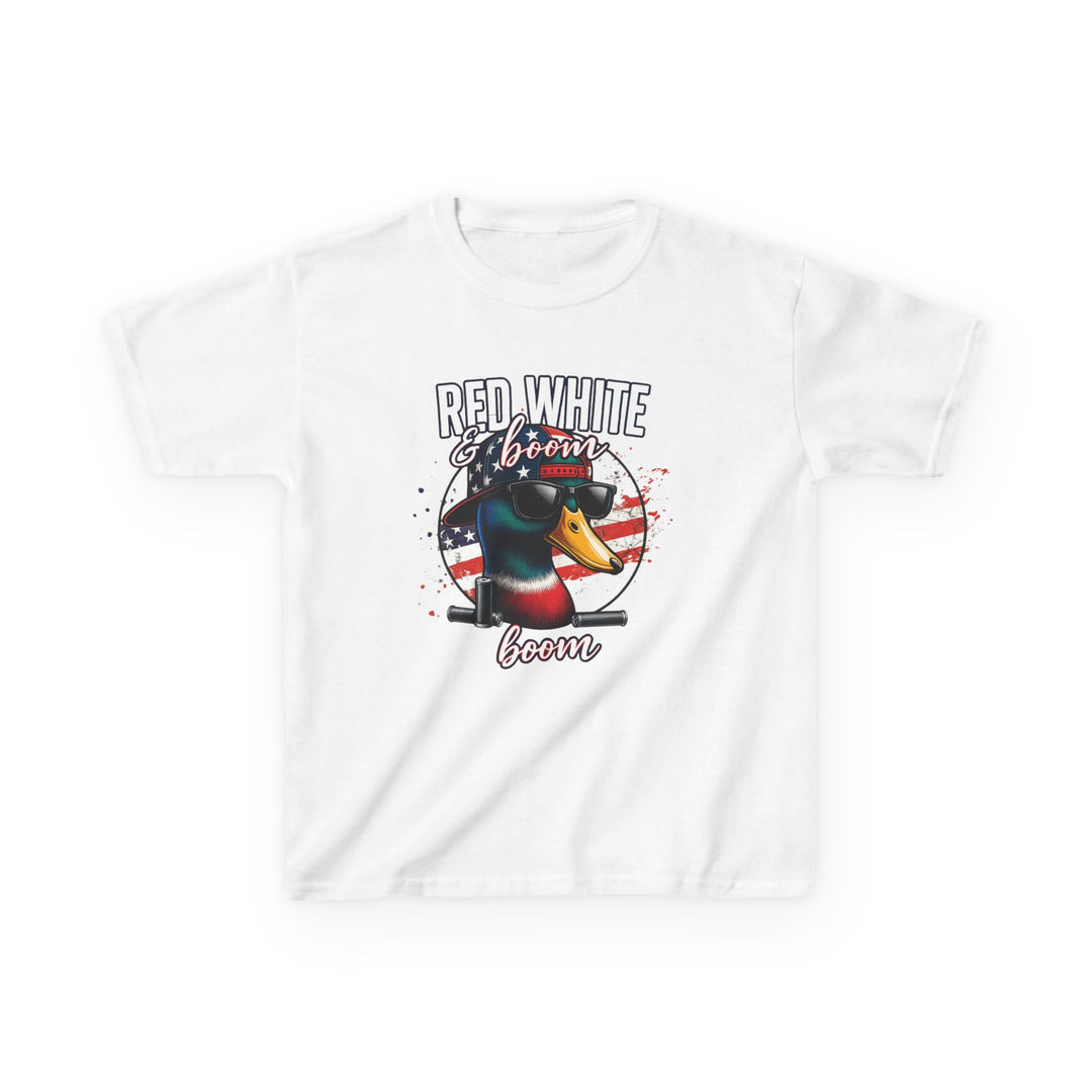 Red, White & Boom Duck Youth Tee – Patriotic Southern Style