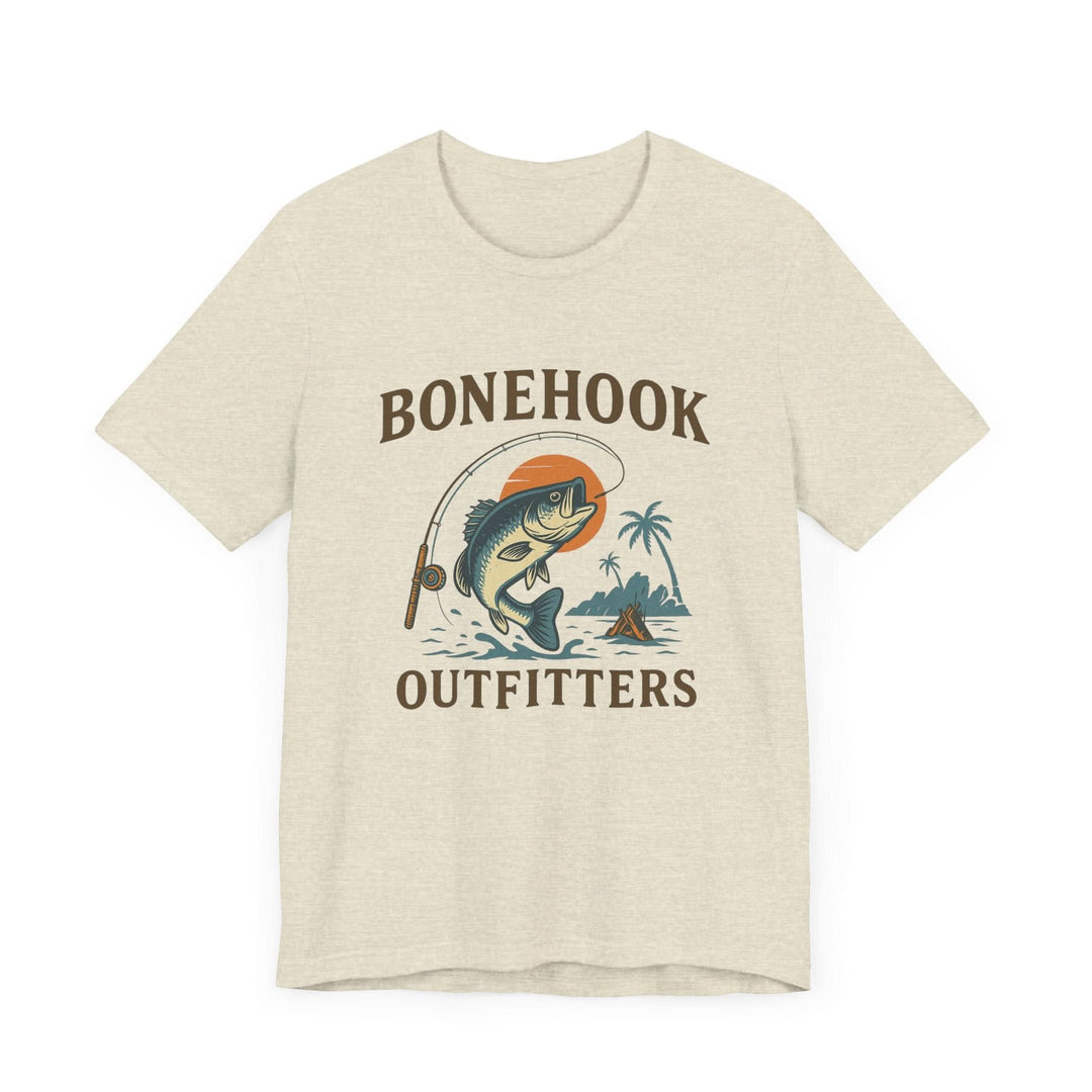 Sunset Bass Tee – Bonehook Tropical Fishing Graphic Shirt