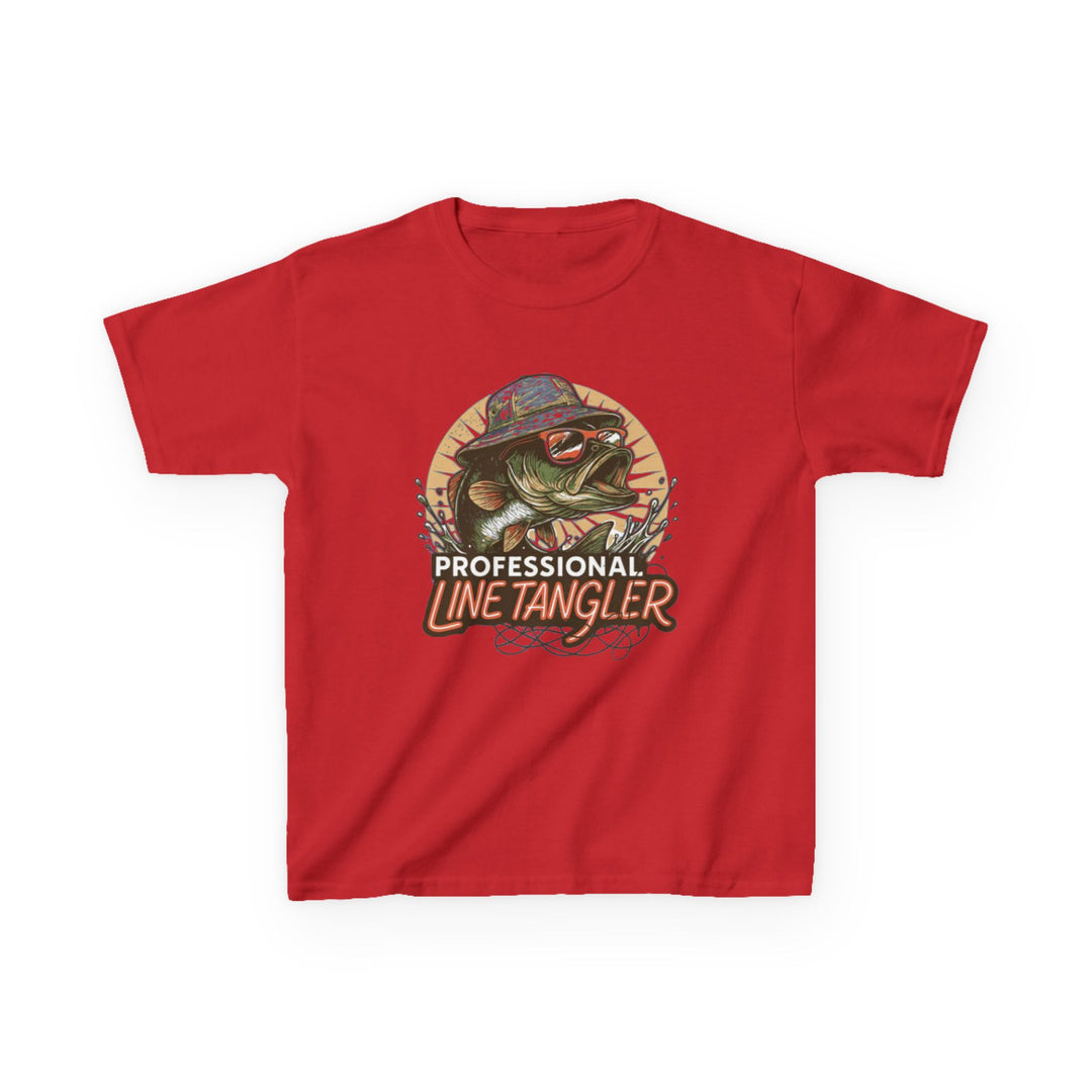 Boys’ “Professional Line Tangler” Tee – Bonehook Youth Fishing Humor Shirt