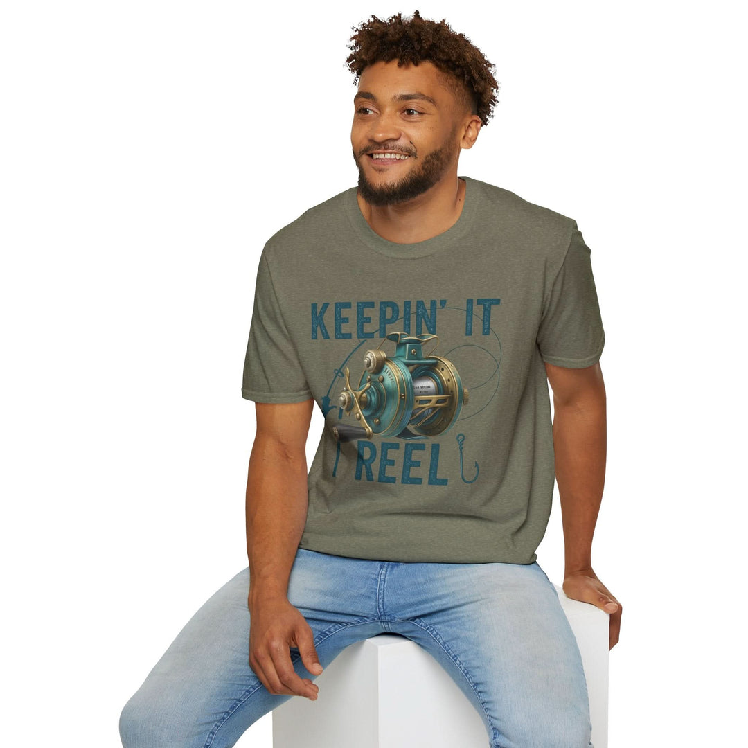 Keepin’ It Reel Fishing T-Shirt – Funny Graphic Tee for Anglers