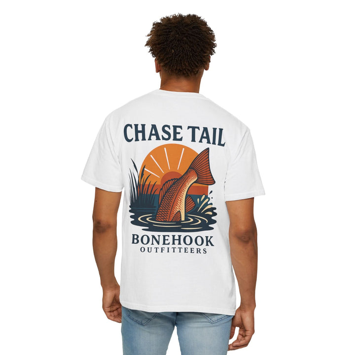 Chase Tail Tee – Bonehook Redfish Sunset Fishing Shirt