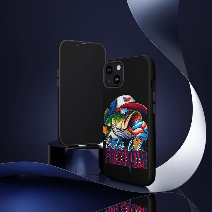 Tastes Like Freedom Bass iPhone Case – Patriotic Funny Ice Cream Design