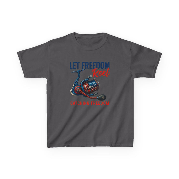 Boys’ Let Freedom Reel Tee – Patriotic Fishing Youth Shirt
