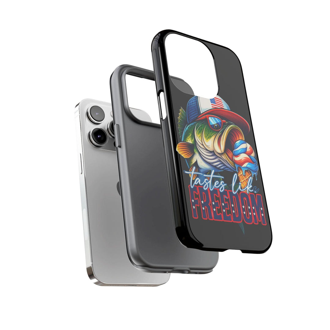 Tastes Like Freedom Bass iPhone Case – Patriotic Funny Ice Cream Design