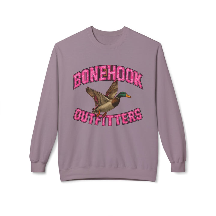 Bonehook Outfitters Women’s Pink Duck Camo Sweatshirt – Southern Outdoor Style