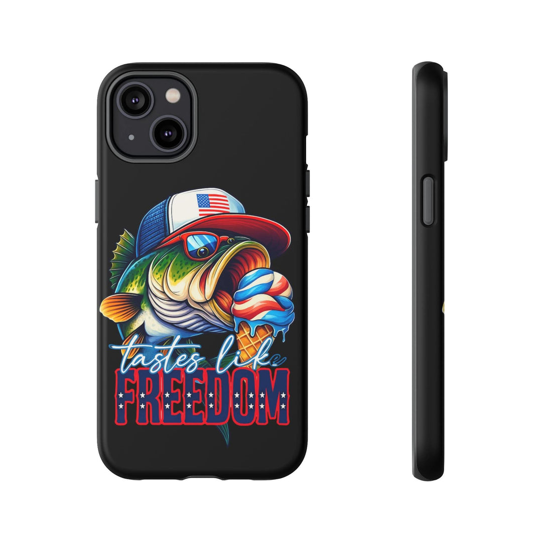 Tastes Like Freedom Bass iPhone Case – Patriotic Funny Ice Cream Design