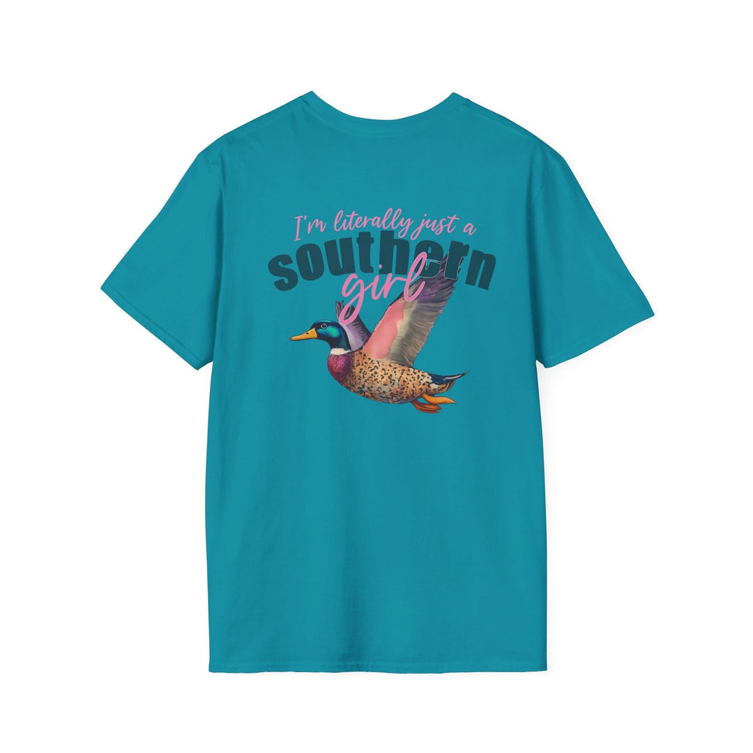 Southern Girl Duck Graphic T-Shirt, Unisex Tee for Casual Wear, Southern Pride Gift, Birthday Gift for Her, Nature Lover Apparel