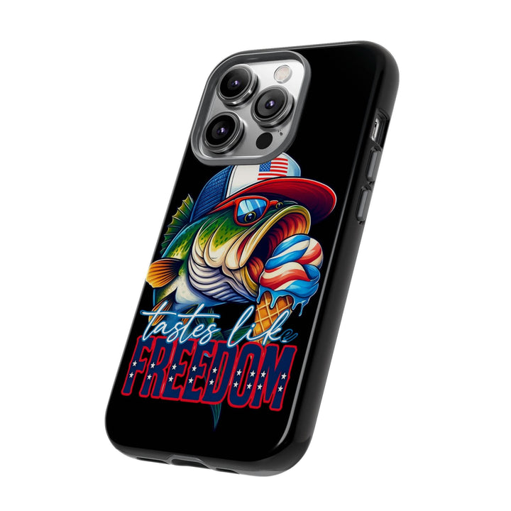 Tastes Like Freedom Bass iPhone Case – Patriotic Funny Ice Cream Design