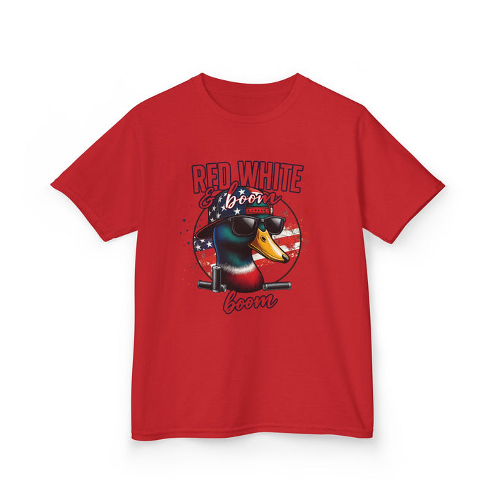 Red, White & Boom Duck Youth Tee – Patriotic Southern Style