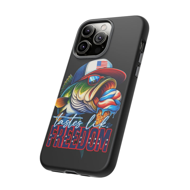 Tastes Like Freedom Bass iPhone Case – Patriotic Funny Ice Cream Design