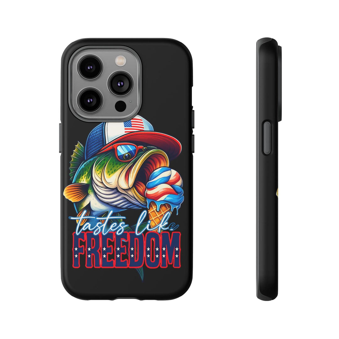 Tastes Like Freedom Bass iPhone Case – Patriotic Funny Ice Cream Design