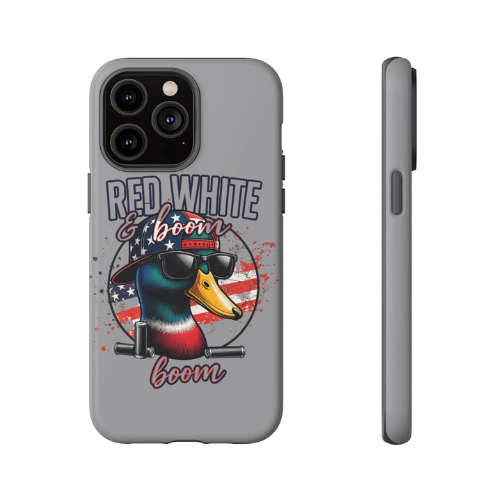 Red, White & Boom Duck iPhone Case – Patriotic Funny 4th of July Design