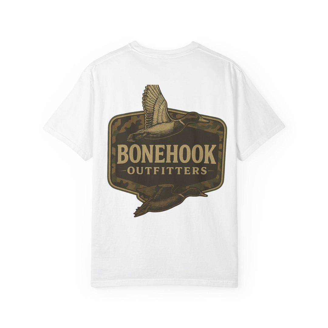Bonehook Camo Badge Duck Tee – Southern Hunting Graphic Shirt