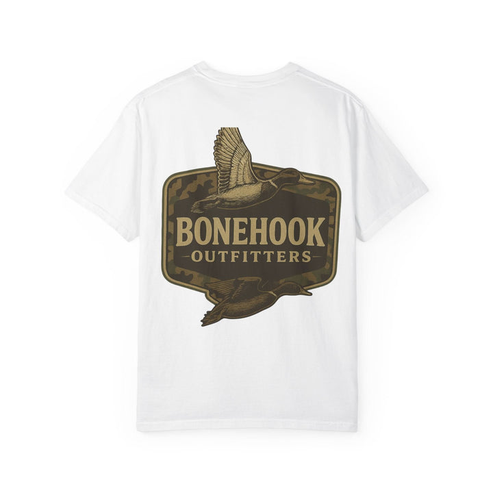 Bonehook Camo Badge Duck Tee – Southern Hunting Graphic Shirt