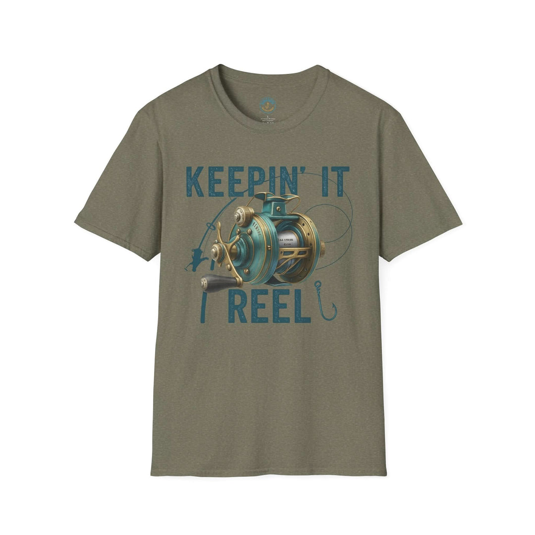 Keepin’ It Reel Fishing T-Shirt – Funny Graphic Tee for Anglers