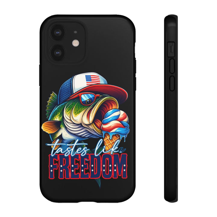Tastes Like Freedom Bass iPhone Case – Patriotic Funny Ice Cream Design