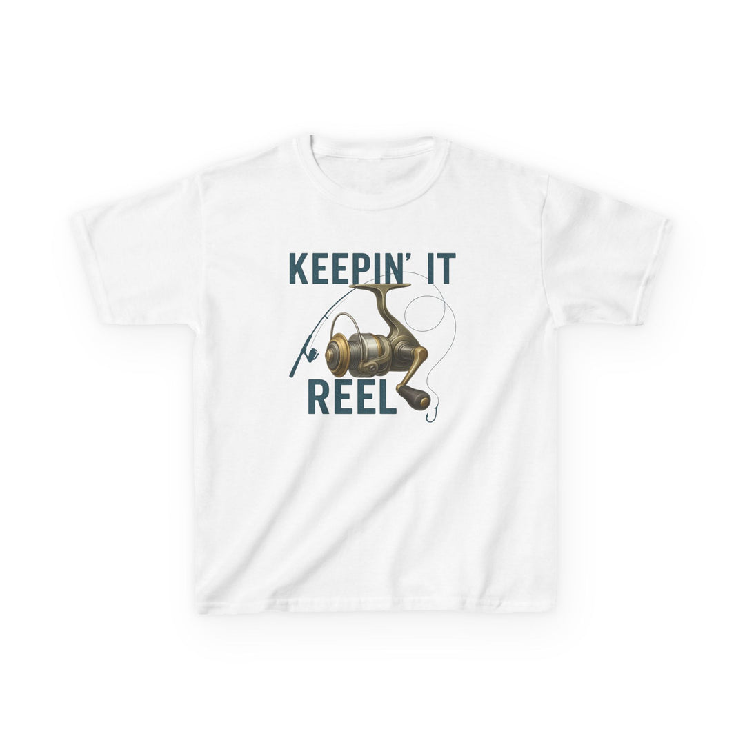 Keepin’ It Reel Youth Fishing Tee – Bonehook Outfitters