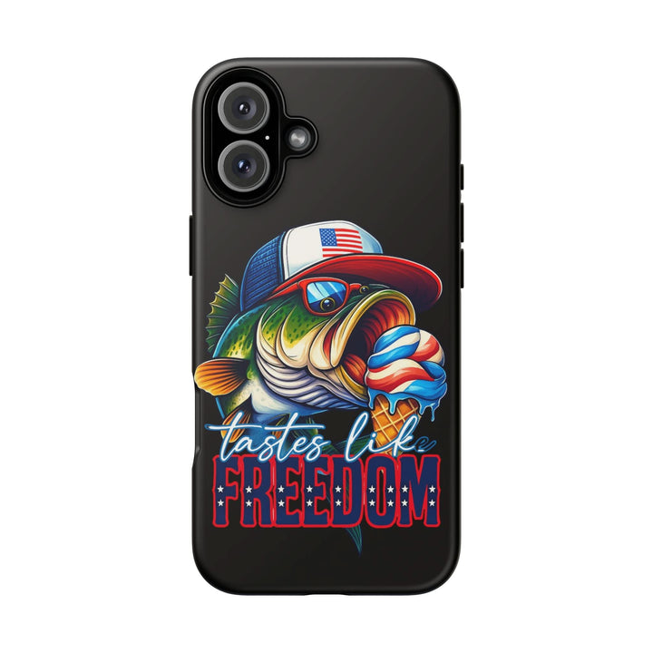 Tastes Like Freedom Bass iPhone Case – Patriotic Funny Ice Cream Design