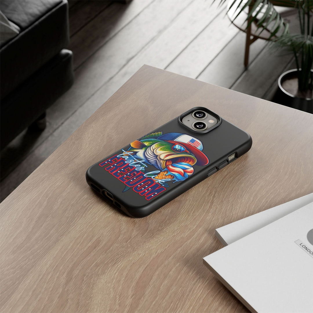 Tastes Like Freedom Bass iPhone Case – Patriotic Funny Ice Cream Design
