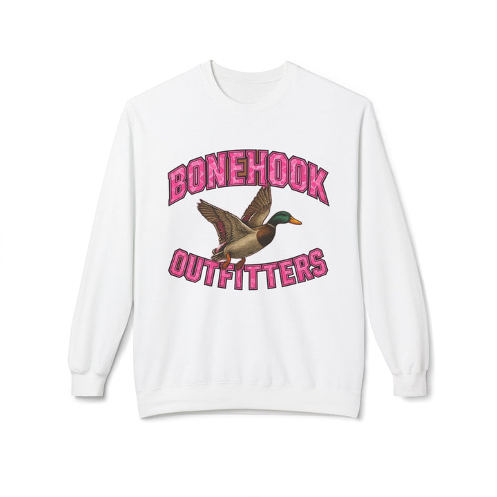 Bonehook Outfitters Women’s Pink Duck Camo Sweatshirt – Southern Outdoor Style
