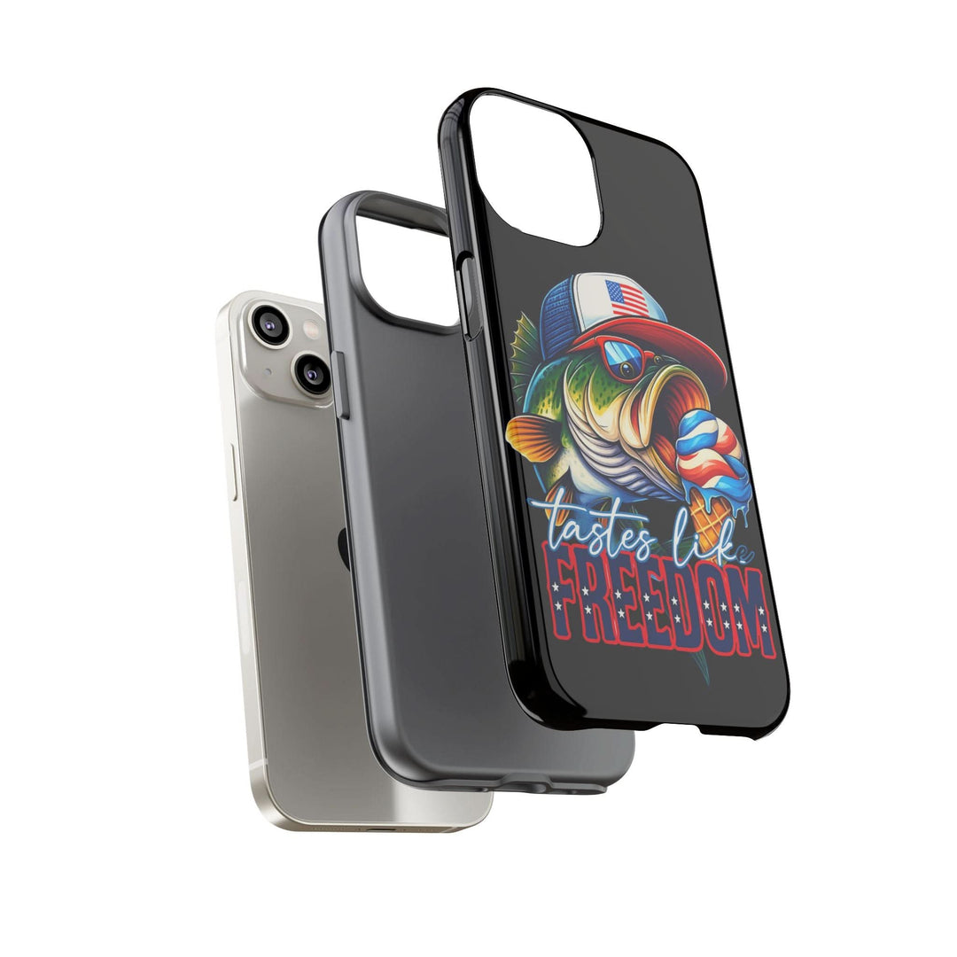 Tastes Like Freedom Bass iPhone Case – Patriotic Funny Ice Cream Design