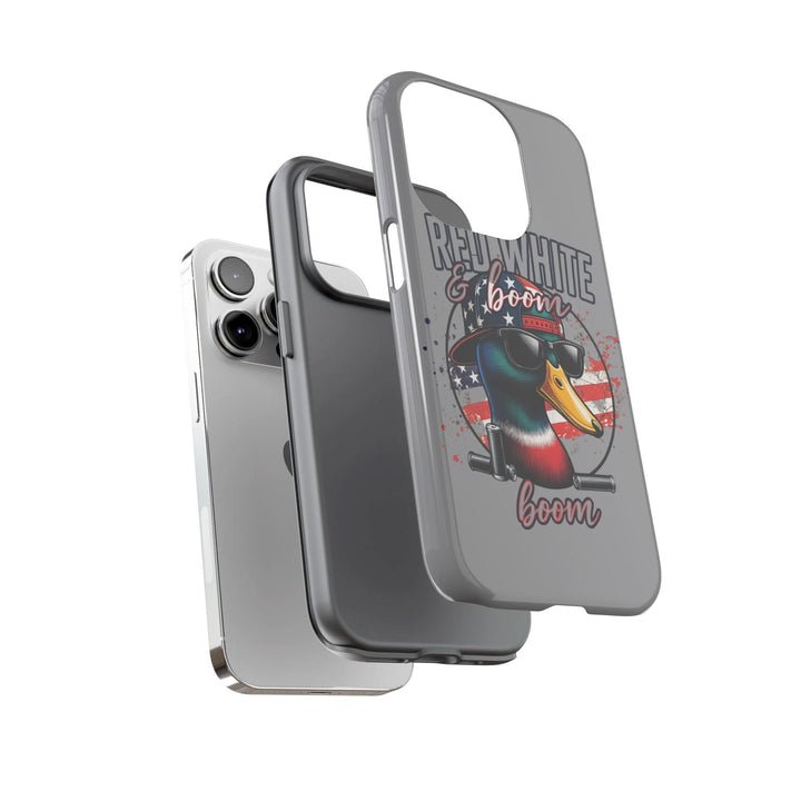 Red, White & Boom Duck iPhone Case – Patriotic Funny 4th of July Design