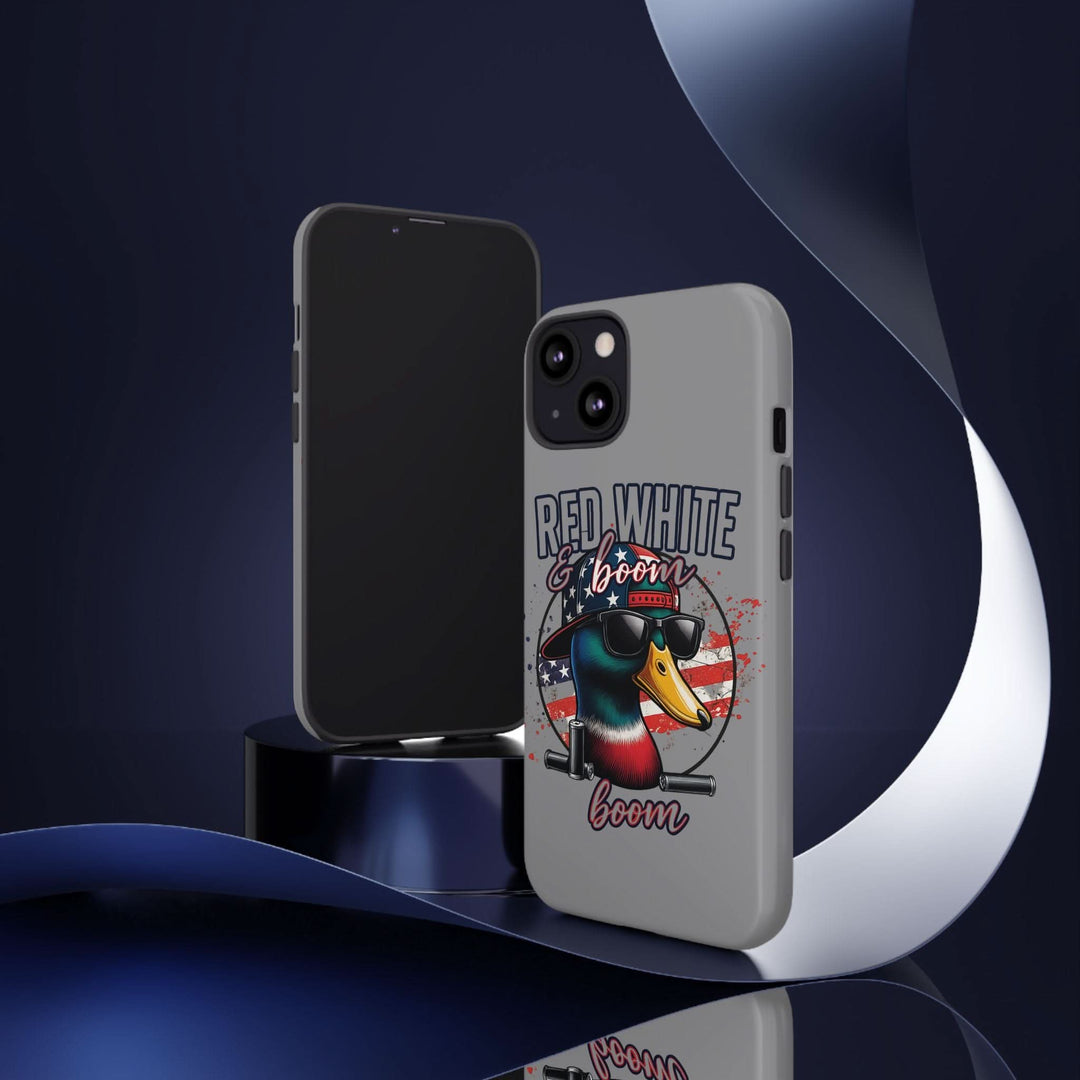 Red, White & Boom Duck iPhone Case – Patriotic Funny 4th of July Design