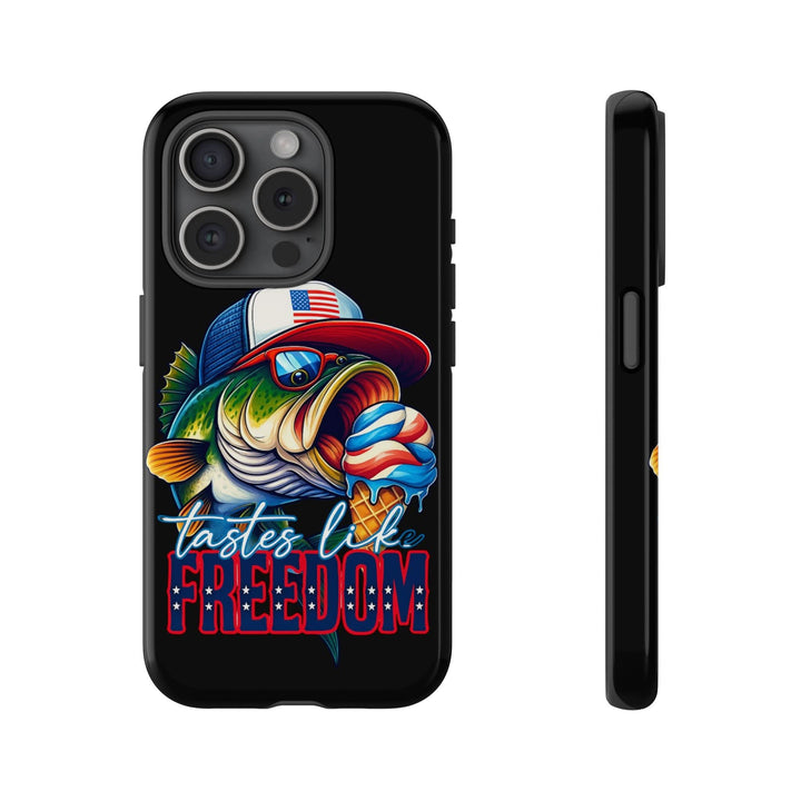 Tastes Like Freedom Bass iPhone Case – Patriotic Funny Ice Cream Design