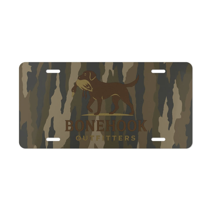 Bonehook Outfitters Camo License Plate – Duck Dog Hunting Tag