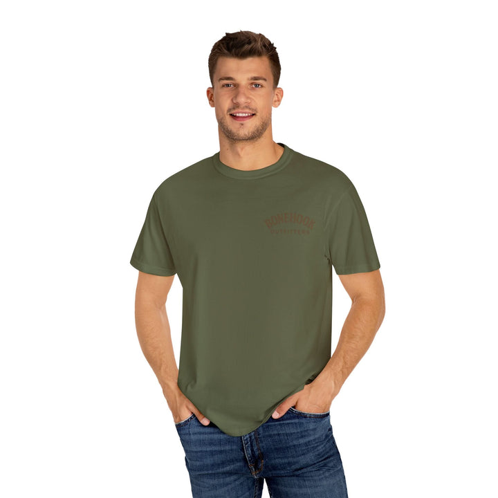 Bonehook Country Boy Tee – Camo Flag Duck Hunting Shirt