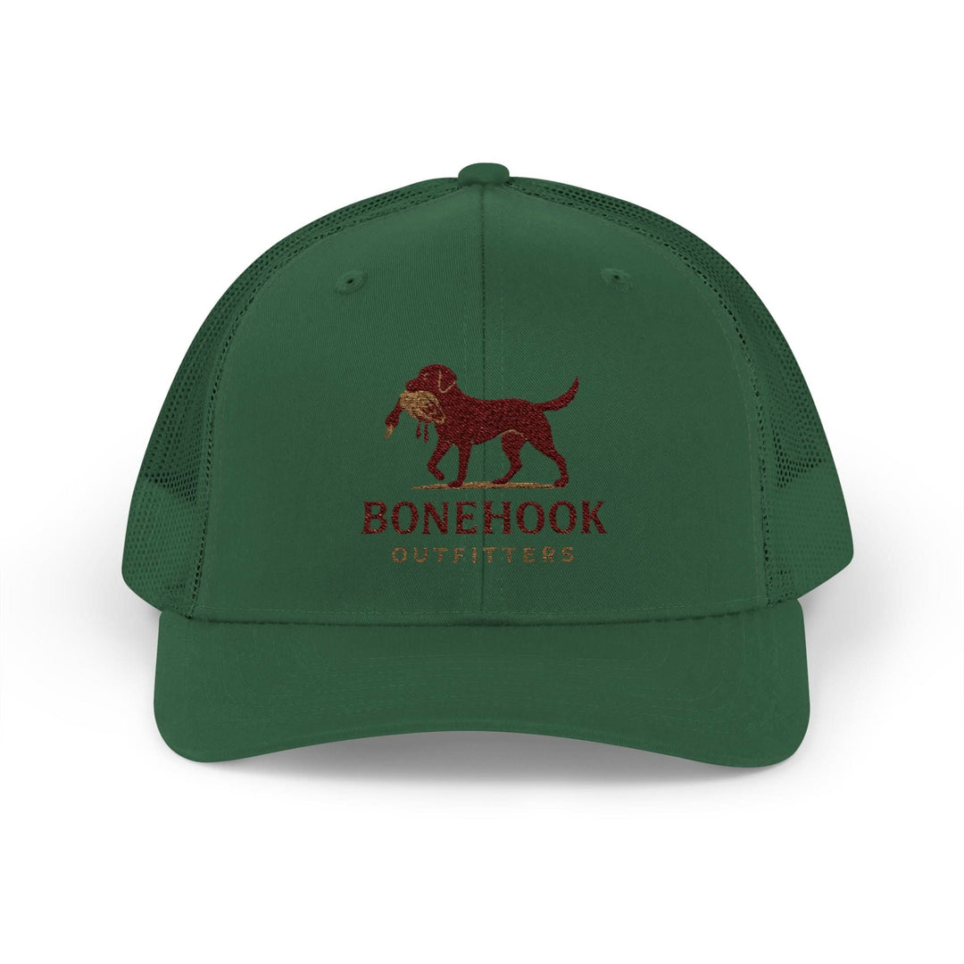 Snapback Trucker Cap - Bonehook Outfitters with County Dog and Duck Design