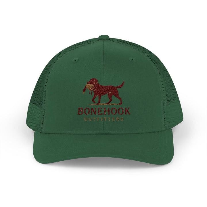 Snapback Trucker Cap - Bonehook Outfitters with County Dog and Duck Design