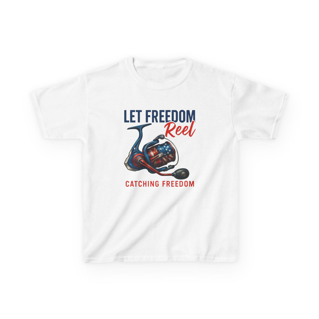 Boys’ Let Freedom Reel Tee – Patriotic Fishing Youth Shirt