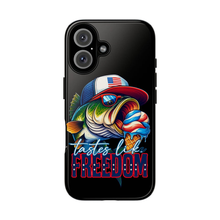 Tastes Like Freedom Bass iPhone Case – Patriotic Funny Ice Cream Design