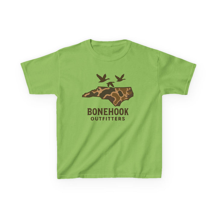 Boys’ NC Duck Camo Tee – Bonehook Youth Southern Pride Shirt