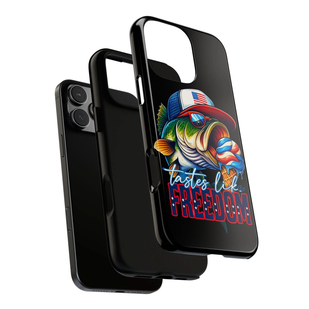 Tastes Like Freedom Bass iPhone Case – Patriotic Funny Ice Cream Design