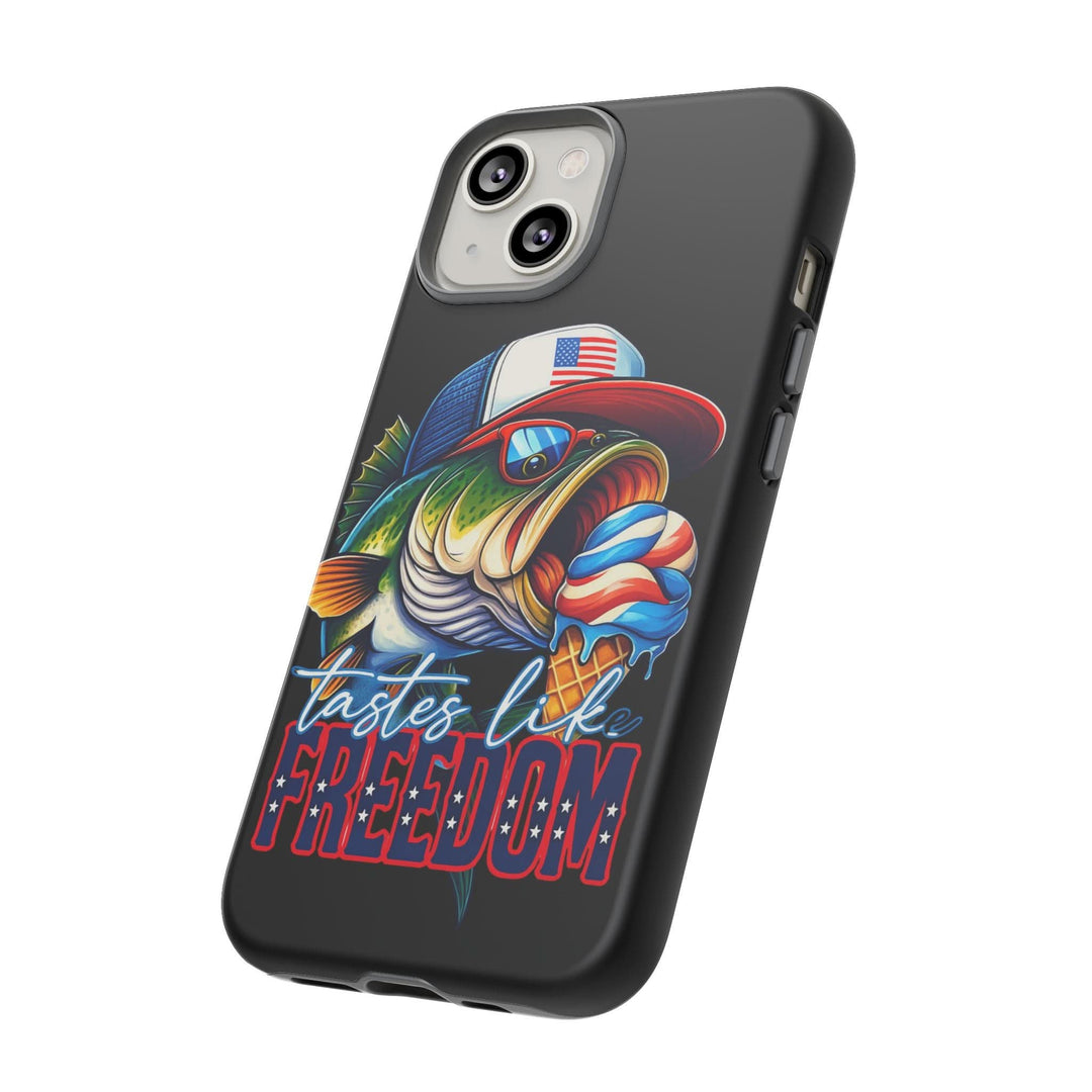 Tastes Like Freedom Bass iPhone Case – Patriotic Funny Ice Cream Design