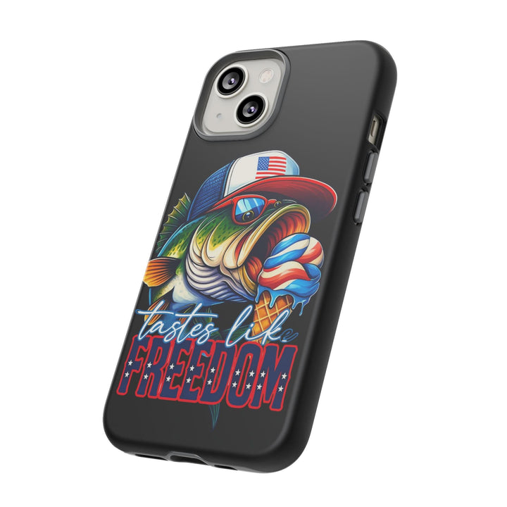 Tastes Like Freedom Bass iPhone Case – Patriotic Funny Ice Cream Design