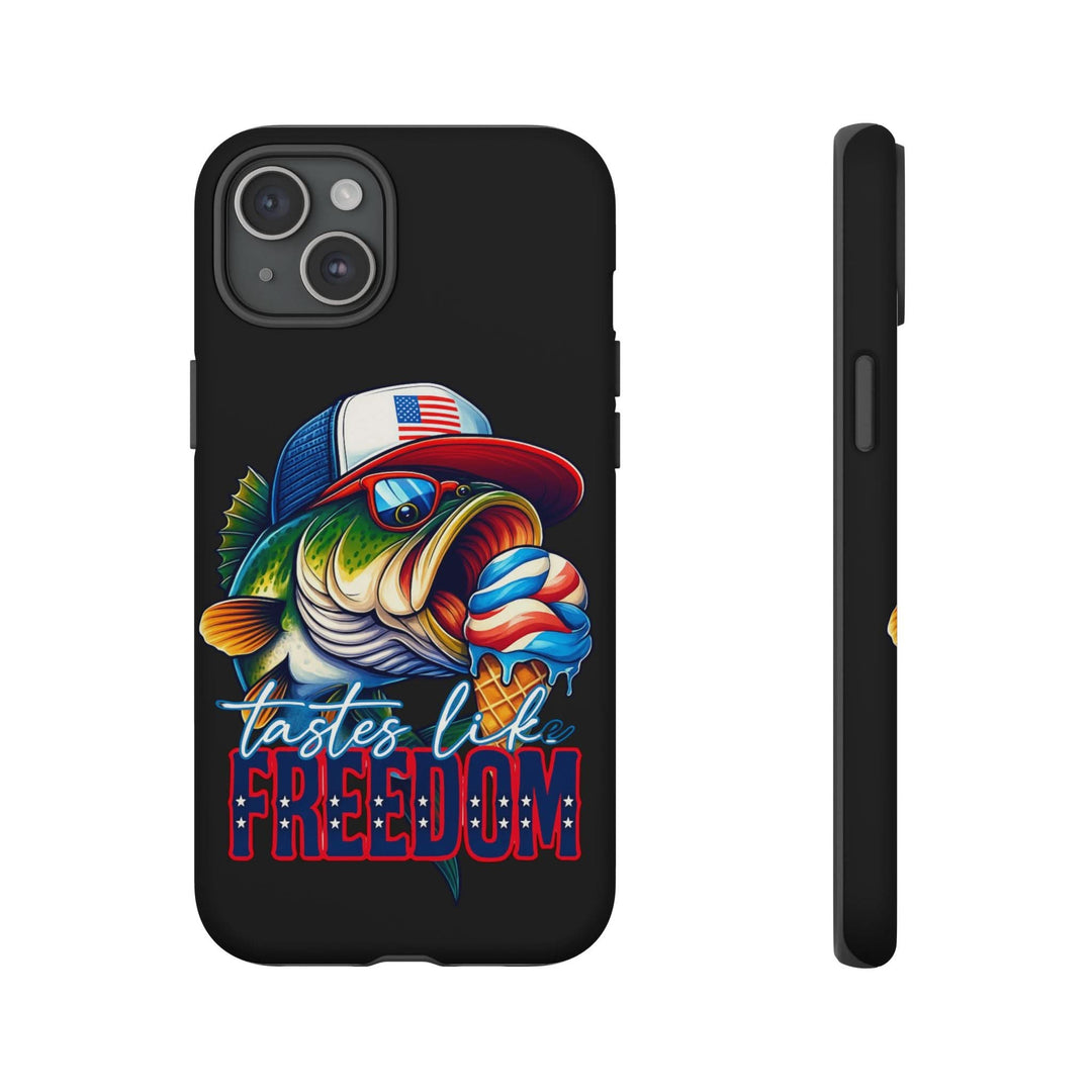 Tastes Like Freedom Bass iPhone Case – Patriotic Funny Ice Cream Design
