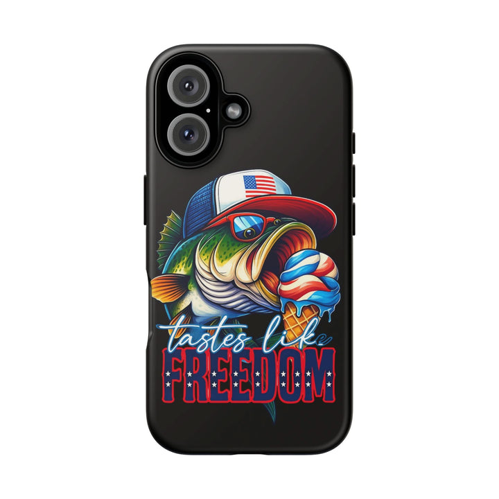 Tastes Like Freedom Bass iPhone Case – Patriotic Funny Ice Cream Design