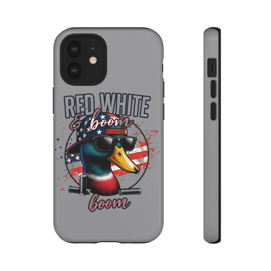 Red, White & Boom Duck iPhone Case – Patriotic Funny 4th of July Design