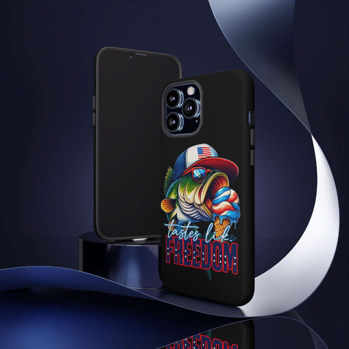 Tastes Like Freedom Bass iPhone Case – Patriotic Funny Ice Cream Design