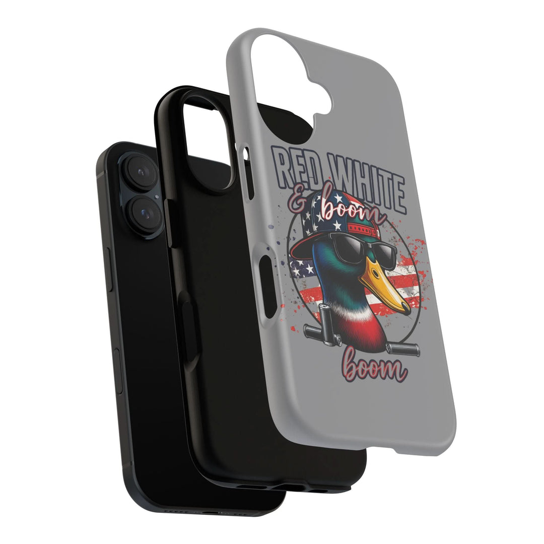 Red, White & Boom Duck iPhone Case – Patriotic Funny 4th of July Design