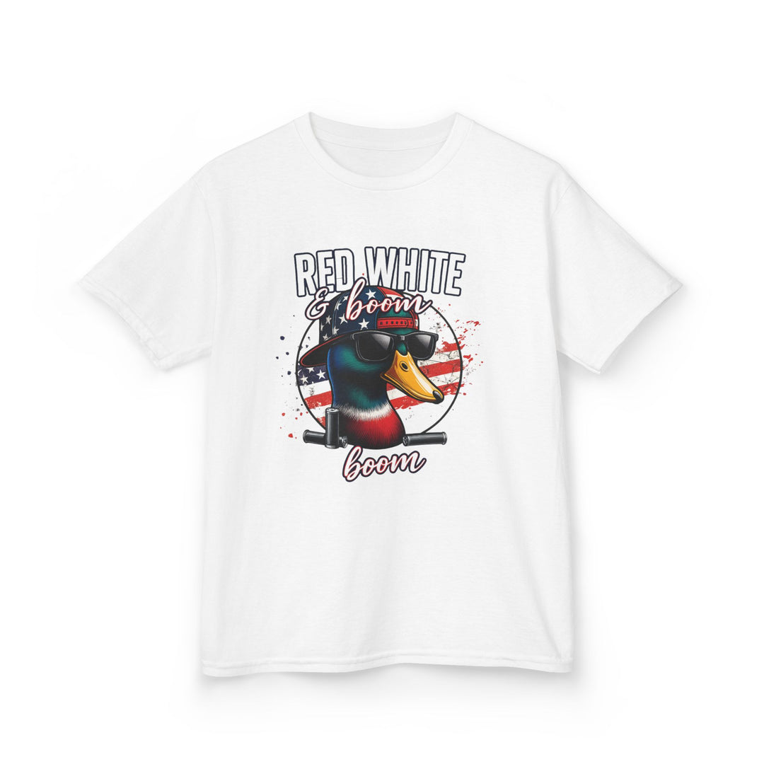 Red, White & Boom Duck Youth Tee – Patriotic Southern Style