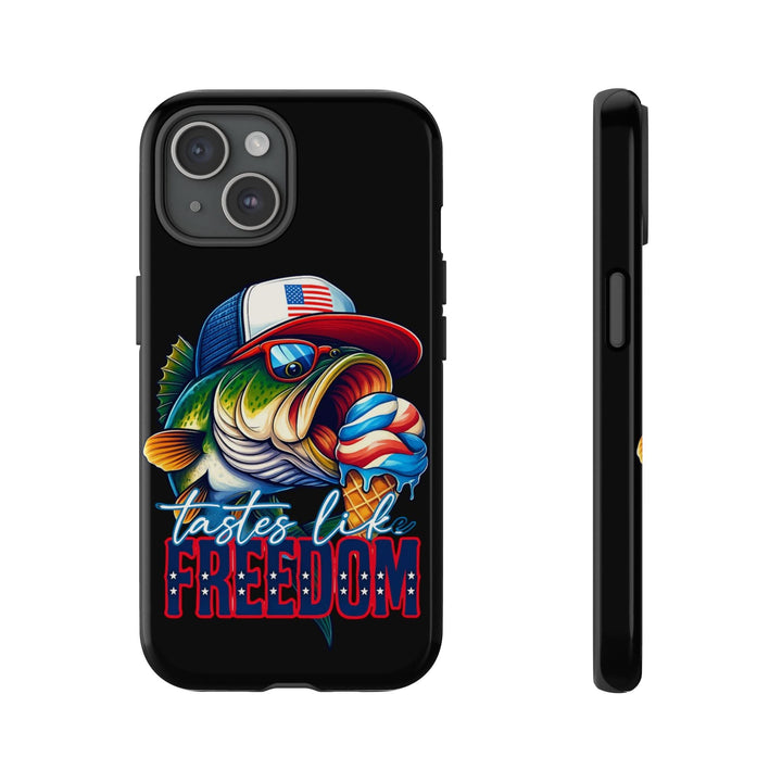 Tastes Like Freedom Bass iPhone Case – Patriotic Funny Ice Cream Design