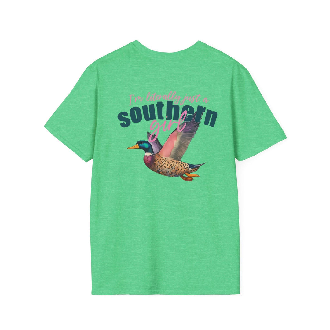 Southern Girl Duck Graphic T-Shirt, Unisex Tee for Casual Wear, Southern Pride Gift, Birthday Gift for Her, Nature Lover Apparel
