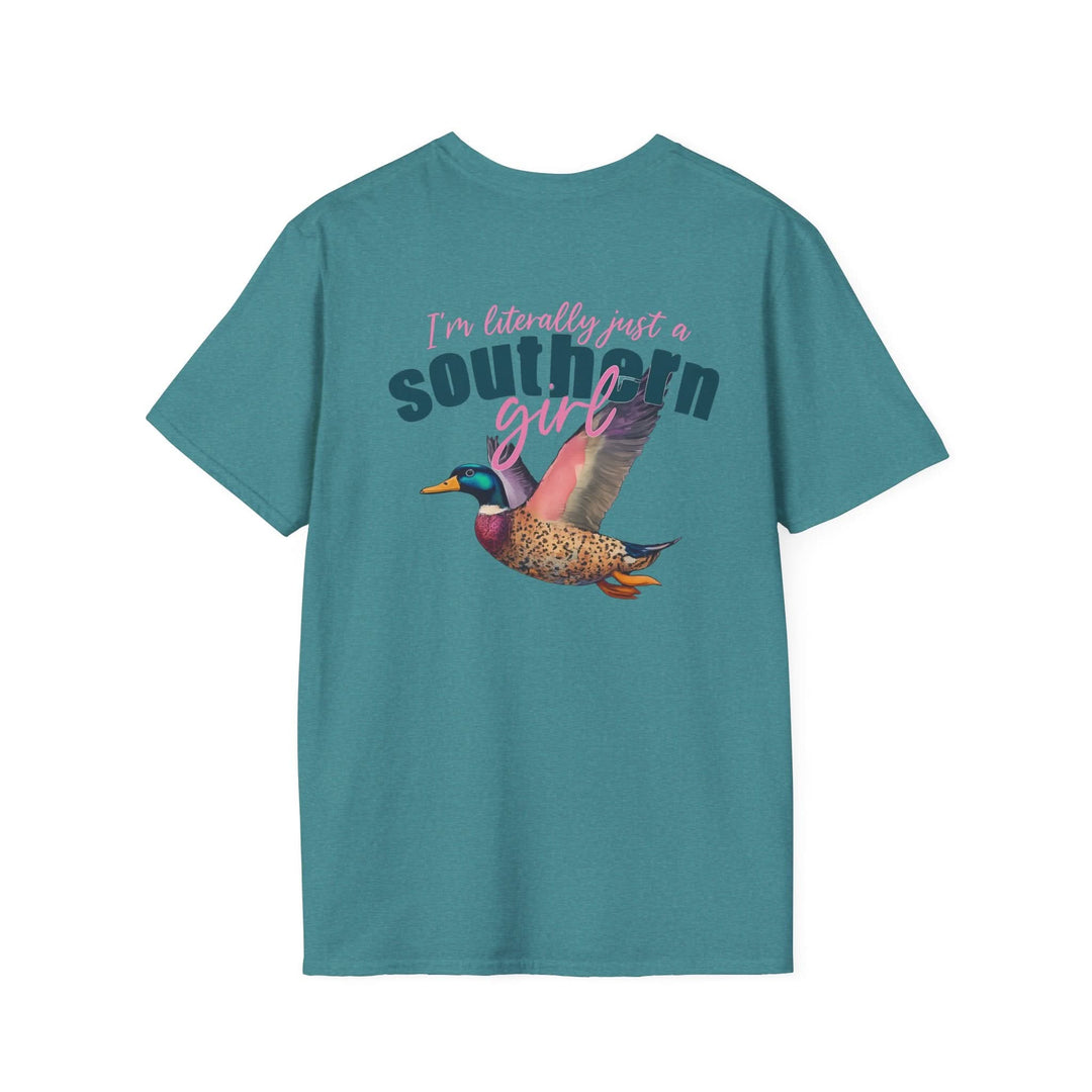 Southern Girl Duck Graphic T-Shirt, Unisex Tee for Casual Wear, Southern Pride Gift, Birthday Gift for Her, Nature Lover Apparel