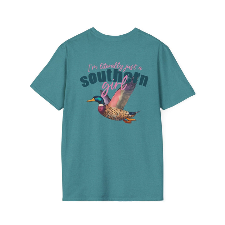 Southern Girl Duck Graphic T-Shirt, Unisex Tee for Casual Wear, Southern Pride Gift, Birthday Gift for Her, Nature Lover Apparel